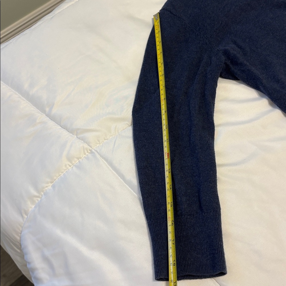 GAP Navy Blue 3/4 Length Sleeve Button-Up Cardigan - Picture 5 of 6